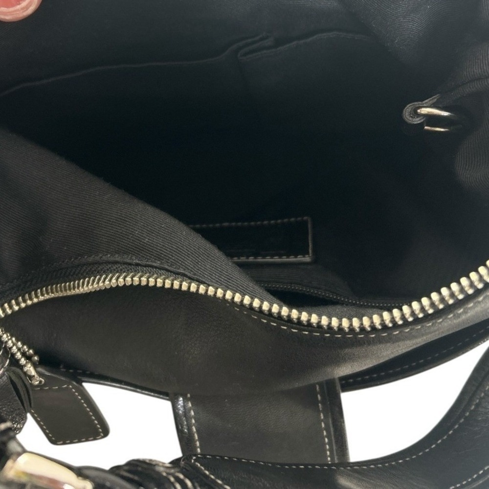 Vintage Coach Soho Leather Hamptons Soho Buckle Flap Buckle Shoulder Bag Y2K - Picture 13 of 15